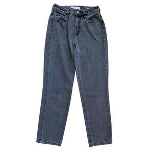 Pacsun Womens Faded Black Gray ' Mom Jean ' Straight Leg Size 24 Casual Wear